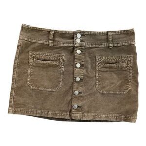 👗 EUC FREE PEOPLE We The Free Academia Brown Corduroy Mini Skirt | Size 30L / M